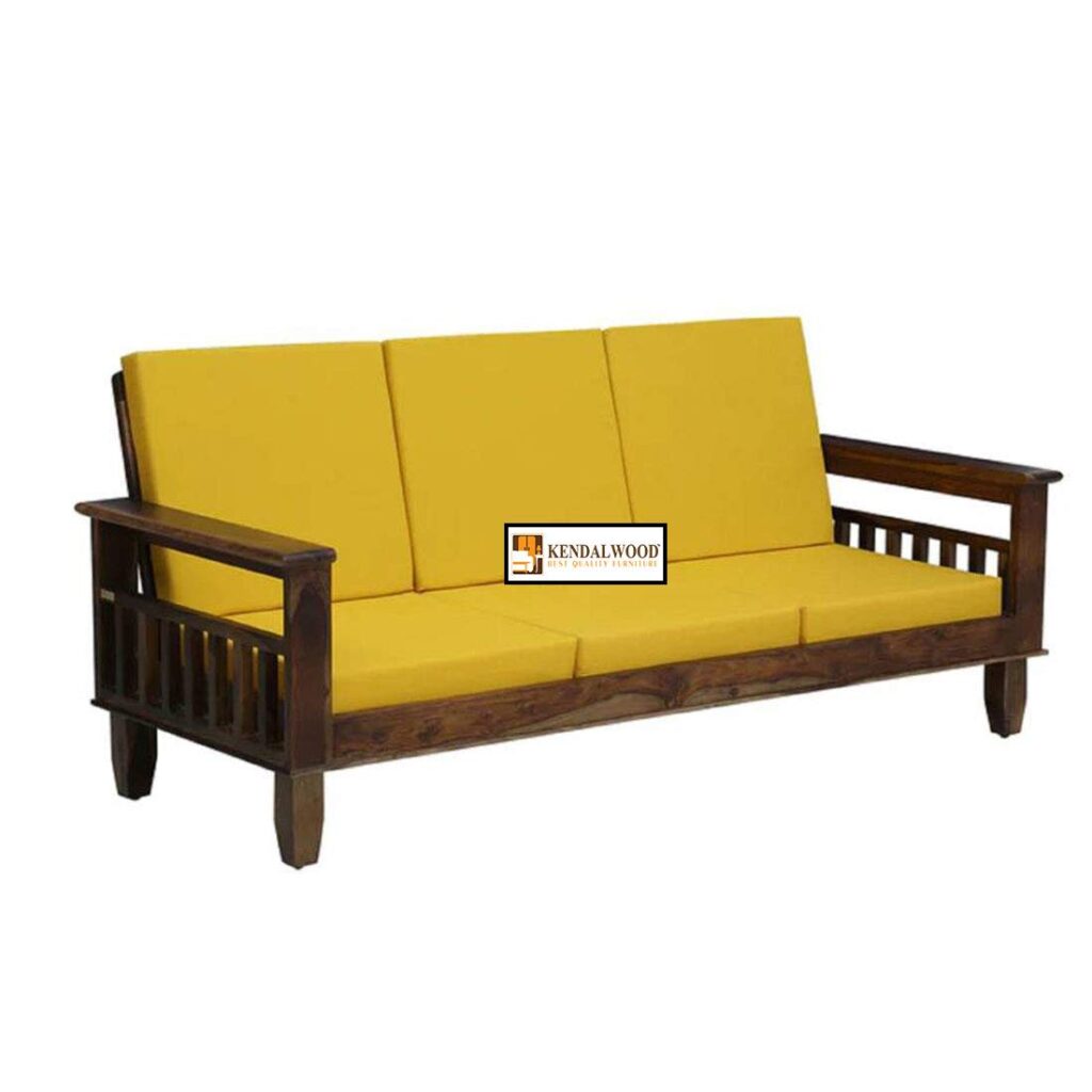 Kendalwood Furniture 3 Seater Sofa Set for Living Room Finish Type