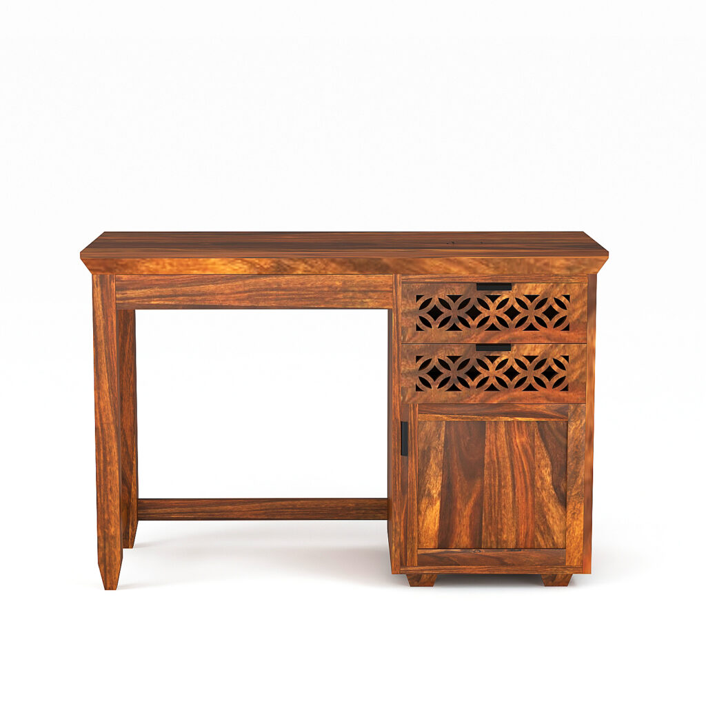 KendalWood Furniture Solid Sheesham Wooden and Chair Set Office Desk