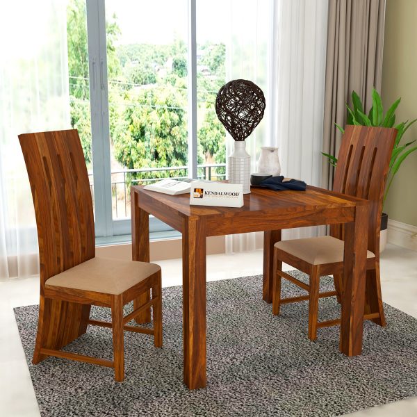 KendalWood™ Furniture Sheesham Wood Dining Table(35x35 Inch) with 2 Chairs