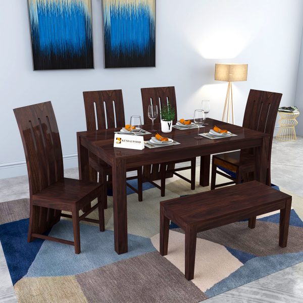 Kendalwood Furniture Sheesham Wood, Light Wood Kitchen Table And Chairs